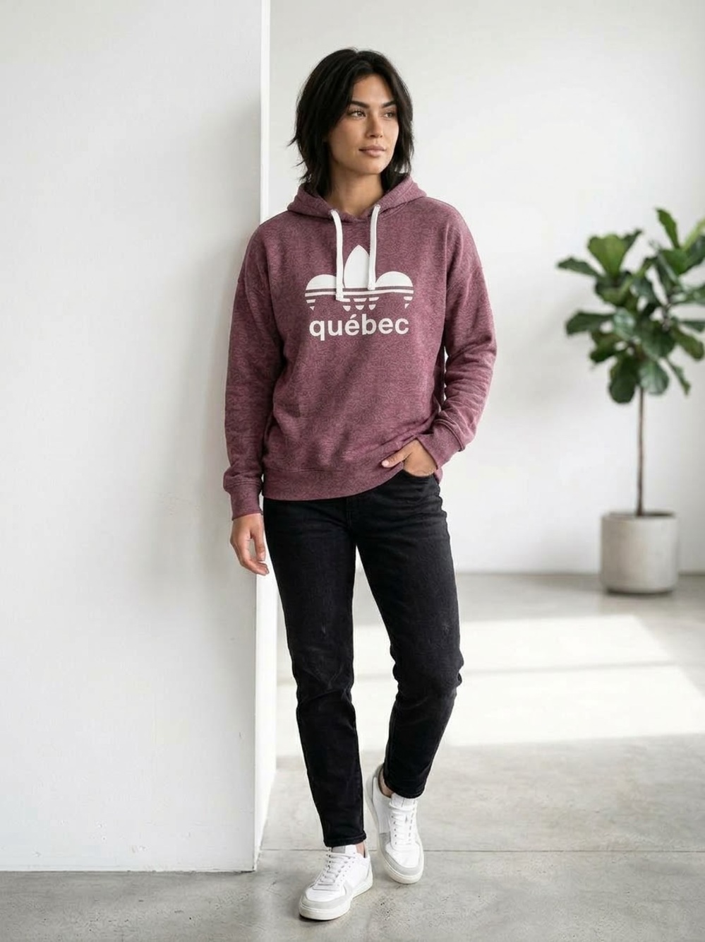 Adidas Québec Hoodie Muted Plum Med/Lrg